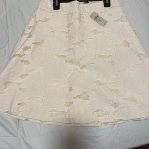 White lace skirt